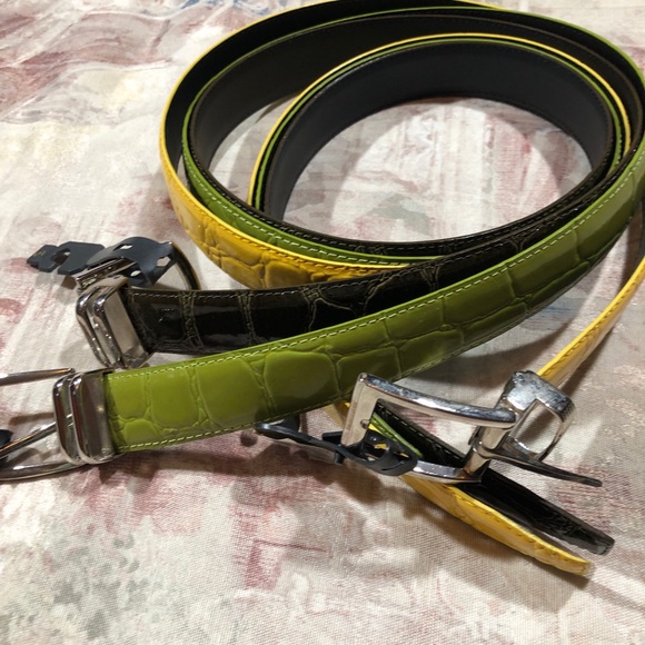 Men’s Leather Belts Bundle of 3 Size 42 - Picture 5 of 7